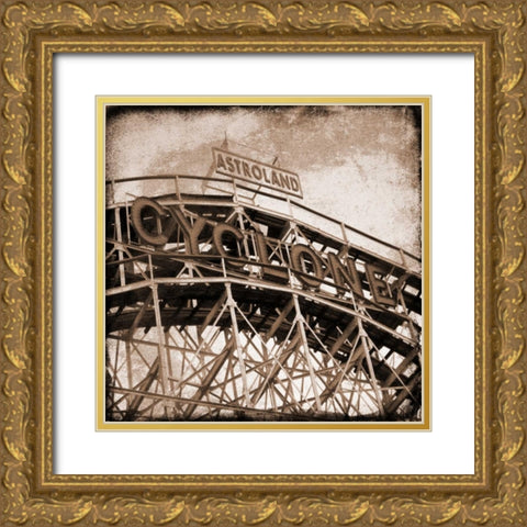 Cyclone Gold Ornate Wood Framed Art Print with Double Matting by Lewis, Sheldon