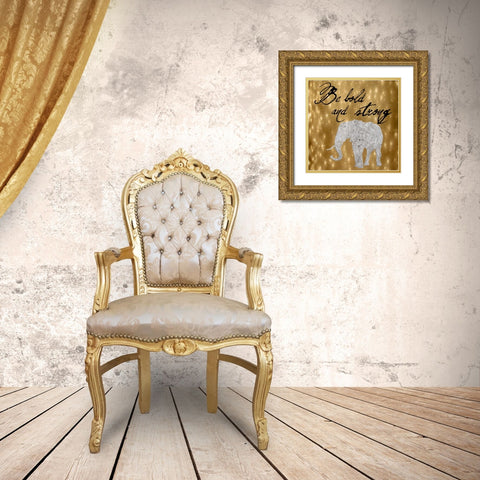 Bold Gold Ornate Wood Framed Art Print with Double Matting by Lewis, Sheldon