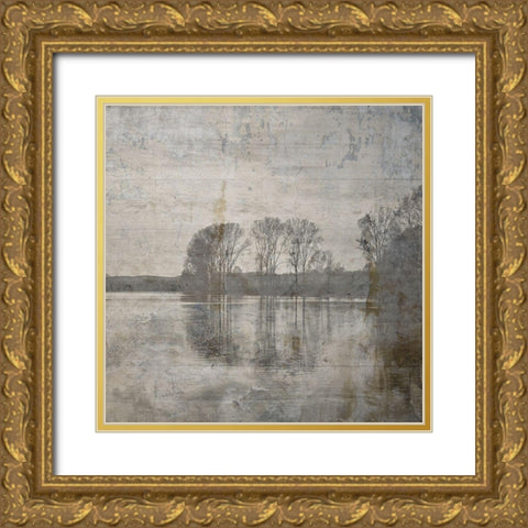 Hike Hunt Fish Gold Ornate Wood Framed Art Print with Double Matting by Lewis, Sheldon