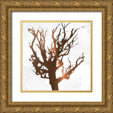 Tree of Wisdom 3 Gold Ornate Wood Framed Art Print with Double Matting by Lewis, Sheldon
