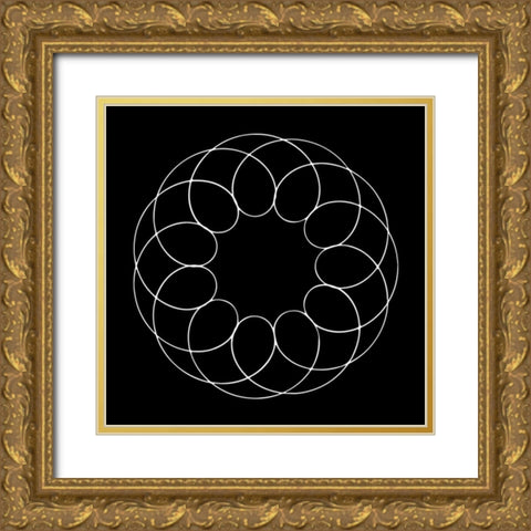 Retrospect 4 Gold Ornate Wood Framed Art Print with Double Matting by Lewis, Sheldon