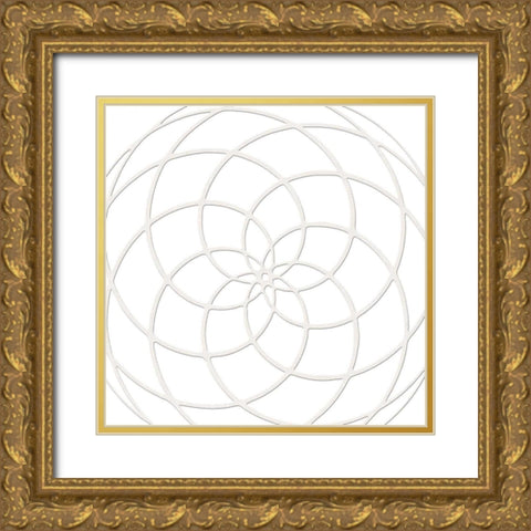 Snow White 1 Gold Ornate Wood Framed Art Print with Double Matting by Lewis, Sheldon