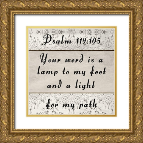 A Light Gold Ornate Wood Framed Art Print with Double Matting by Lewis, Sheldon