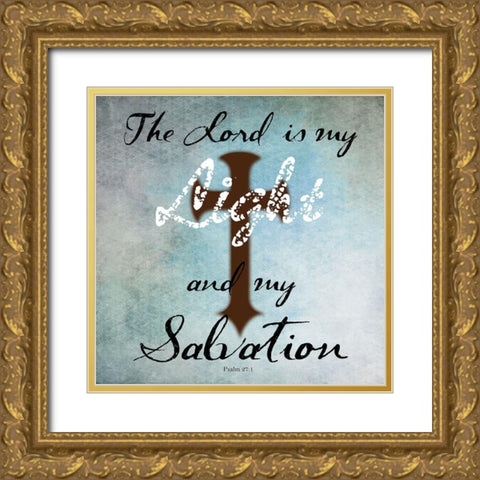 Light Of The World Gold Ornate Wood Framed Art Print with Double Matting by Lewis, Sheldon