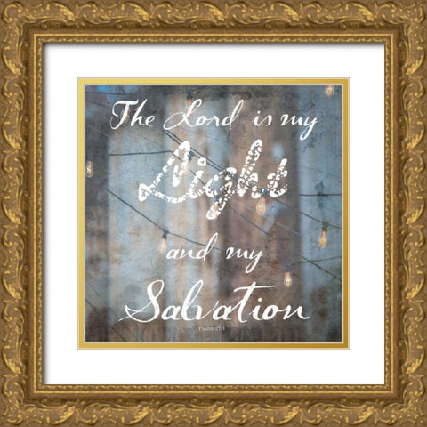 Light Of The World Gold Ornate Wood Framed Art Print with Double Matting by Lewis, Sheldon
