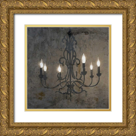 Shine Bright Gold Ornate Wood Framed Art Print with Double Matting by Lewis, Sheldon