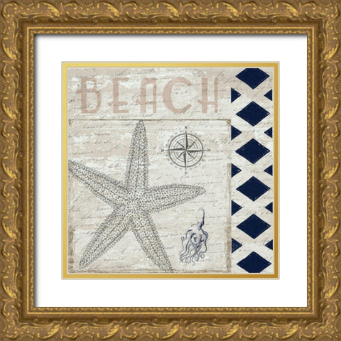 Sweet Coastal Blend 2 Gold Ornate Wood Framed Art Print with Double Matting by Lewis, Sheldon