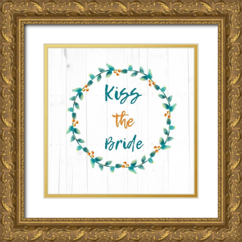Bride Gold Ornate Wood Framed Art Print with Double Matting by Lewis, Sheldon