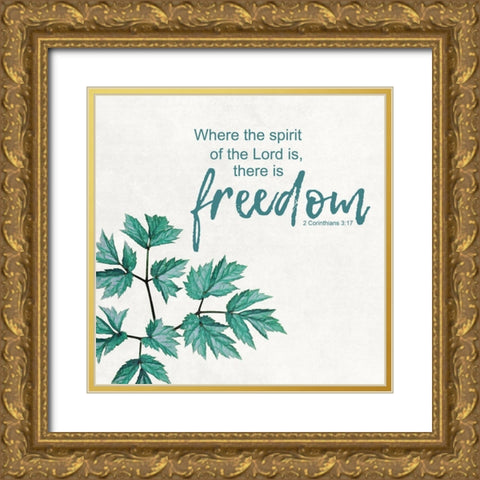 Spirit Of The Lord Gold Ornate Wood Framed Art Print with Double Matting by Lewis, Sheldon