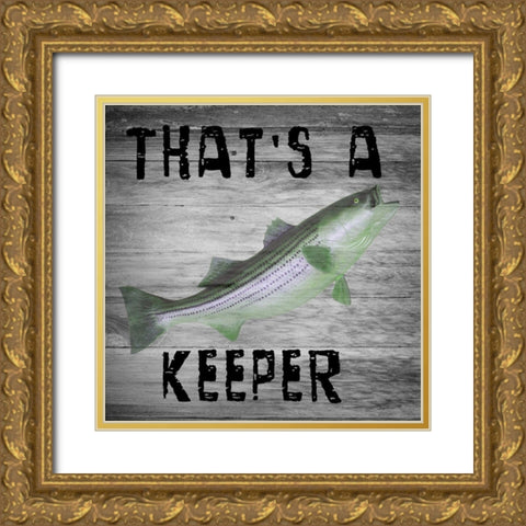 Keeper Gold Ornate Wood Framed Art Print with Double Matting by Lewis, Sheldon