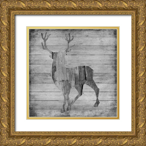 Game 2 Gold Ornate Wood Framed Art Print with Double Matting by Lewis, Sheldon