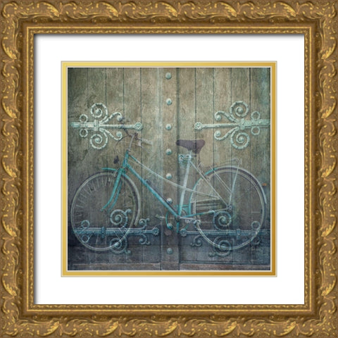 Vintage Ride Gold Ornate Wood Framed Art Print with Double Matting by Lewis, Sheldon