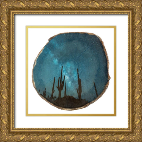 Natural Wood Space 1 Gold Ornate Wood Framed Art Print with Double Matting by Lewis, Sheldon