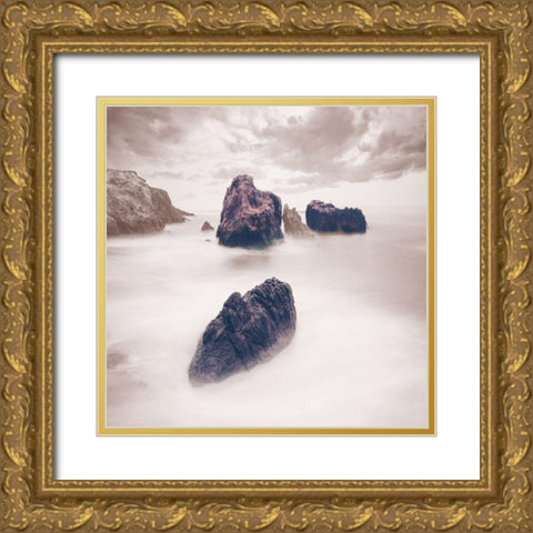 Escape Gold Ornate Wood Framed Art Print with Double Matting by Lewis, Sheldon