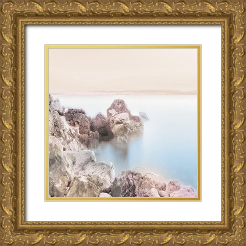 Quiet Escape 1 Gold Ornate Wood Framed Art Print with Double Matting by Lula Bijoux and Company