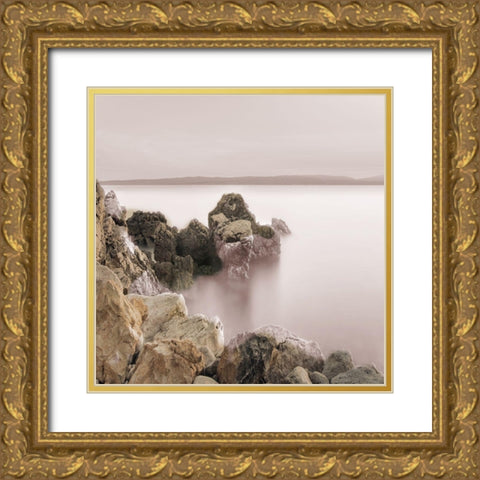 Escape Three Gold Ornate Wood Framed Art Print with Double Matting by Lewis, Sheldon