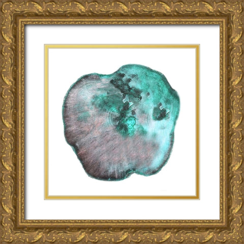 Emerald Tree Rings 2 Gold Ornate Wood Framed Art Print with Double Matting by Lewis, Sheldon