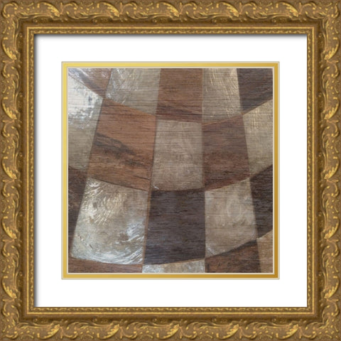 Wood Grain Gold Ornate Wood Framed Art Print with Double Matting by Lewis, Sheldon