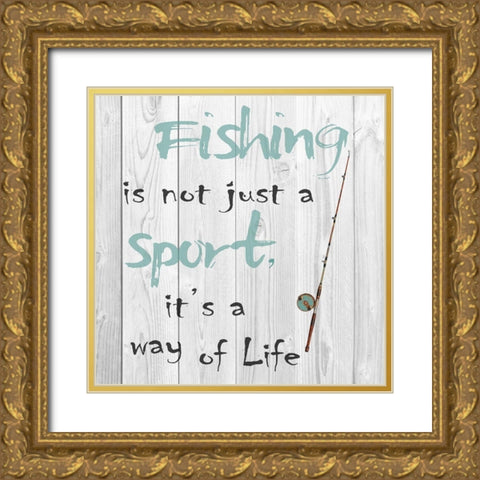 Not Just A Spot Gold Ornate Wood Framed Art Print with Double Matting by Lewis, Sheldon