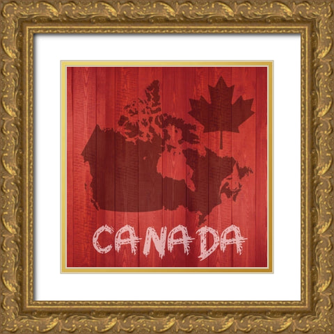 Way Up North Gold Ornate Wood Framed Art Print with Double Matting by Lewis, Sheldon