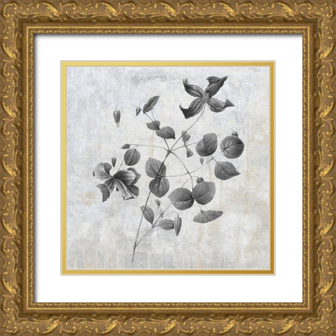 Grey Earth Balance 8 Gold Ornate Wood Framed Art Print with Double Matting by Lewis, Sheldon