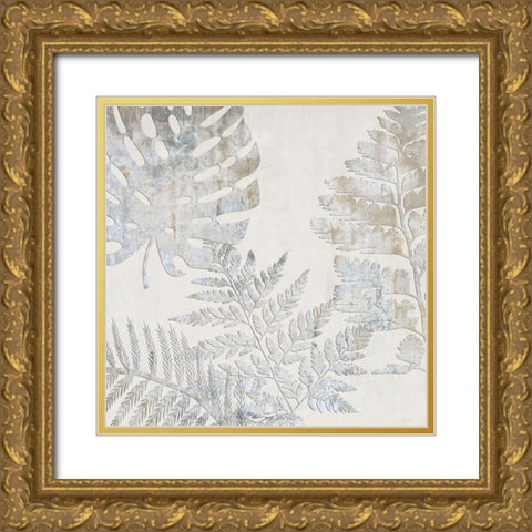 Black Garden 4 Gold Ornate Wood Framed Art Print with Double Matting by Lewis, Sheldon