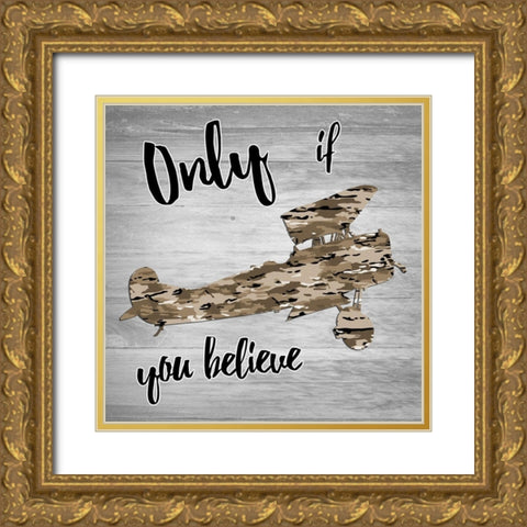 Fly 2 Gold Ornate Wood Framed Art Print with Double Matting by Lewis, Sheldon