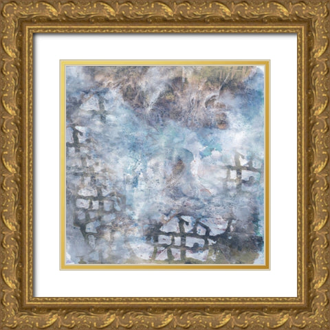 Abstract Extract Gold Ornate Wood Framed Art Print with Double Matting by Lewis, Sheldon