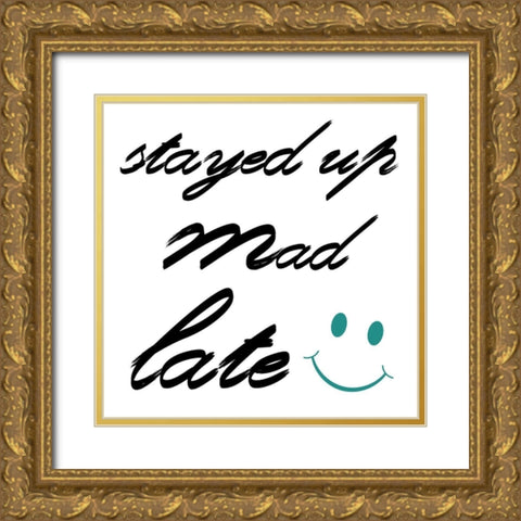 Stayed Up Gold Ornate Wood Framed Art Print with Double Matting by Lewis, Sheldon