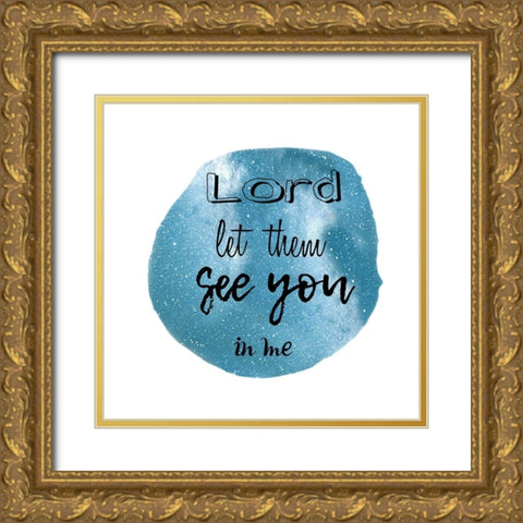 See You Gold Ornate Wood Framed Art Print with Double Matting by Lewis, Sheldon