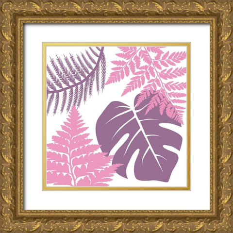 Tropical Color Bloom 2 Gold Ornate Wood Framed Art Print with Double Matting by Lewis, Sheldon