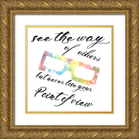 Point of View Gold Ornate Wood Framed Art Print with Double Matting by Lewis, Sheldon