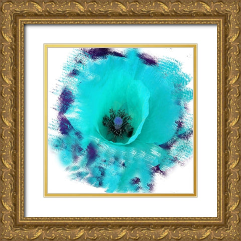 Rose Garden Gold Ornate Wood Framed Art Print with Double Matting by Lewis, Sheldon