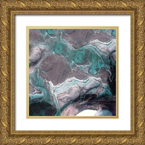 Stoneaged Gold Ornate Wood Framed Art Print with Double Matting by Lewis, Sheldon