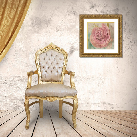 Vintage Rose Gold Ornate Wood Framed Art Print with Double Matting by Lewis, Sheldon