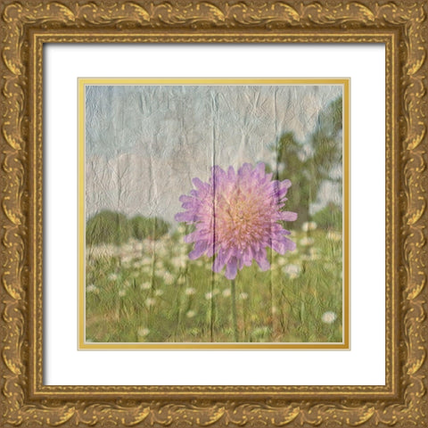Vintage Bloom 2 Gold Ornate Wood Framed Art Print with Double Matting by Lewis, Sheldon