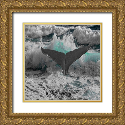 Caribbean Coast Gold Ornate Wood Framed Art Print with Double Matting by Lewis, Sheldon