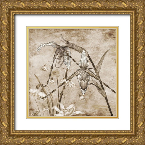 Earth Balance Gold Ornate Wood Framed Art Print with Double Matting by Lewis, Sheldon