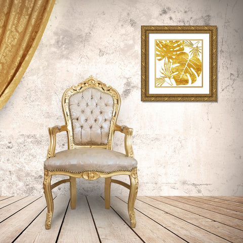 Golden Tropics Gold Ornate Wood Framed Art Print with Double Matting by Lewis, Sheldon