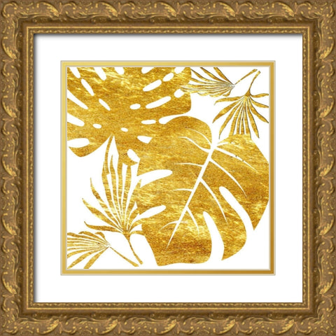 Golden Tropics Gold Ornate Wood Framed Art Print with Double Matting by Lewis, Sheldon