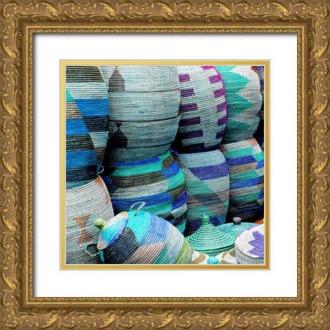 Woven Togehter 1 Gold Ornate Wood Framed Art Print with Double Matting by Lewis, Sheldon