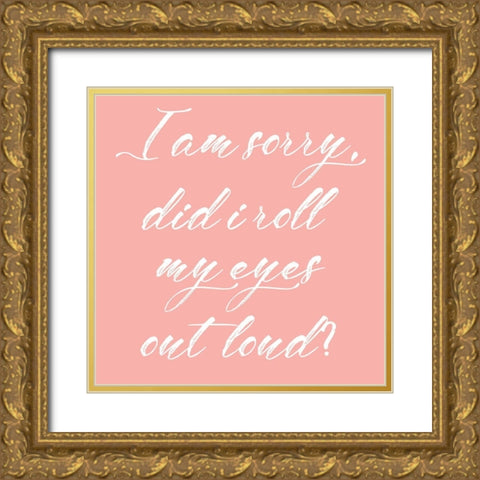 My eyes Gold Ornate Wood Framed Art Print with Double Matting by Lewis, Sheldon