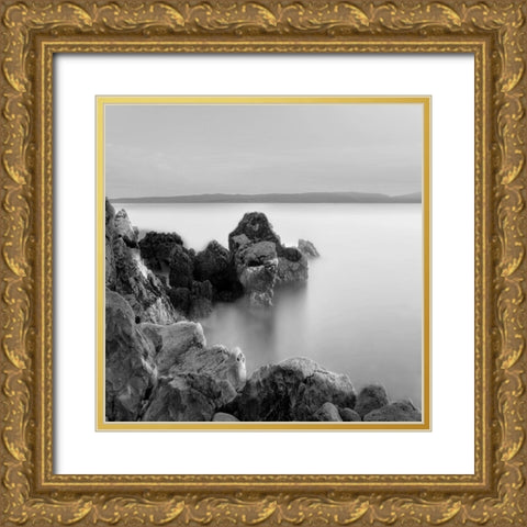 Black Sea 2 Gold Ornate Wood Framed Art Print with Double Matting by Lewis, Sheldon