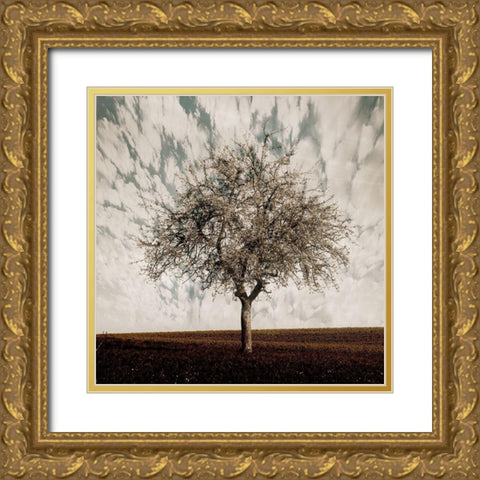 Evening Calm Gold Ornate Wood Framed Art Print with Double Matting by Lewis, Sheldon