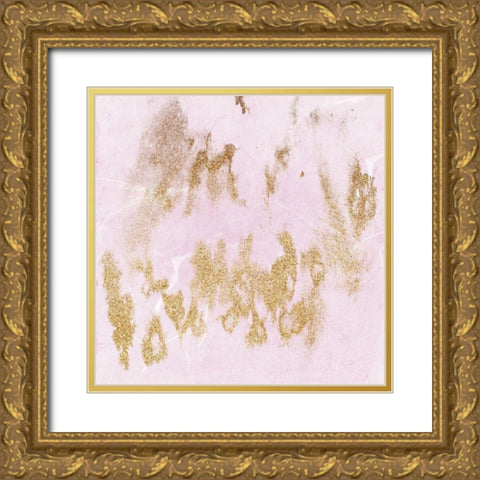 Blushing In Gold Gold Ornate Wood Framed Art Print with Double Matting by Lewis, Sheldon