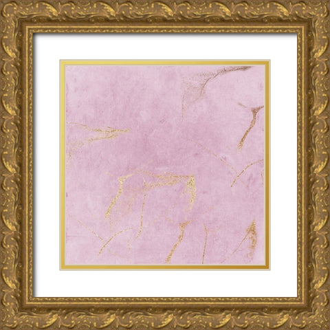 Blush Lightning Gold Ornate Wood Framed Art Print with Double Matting by Lewis, Sheldon