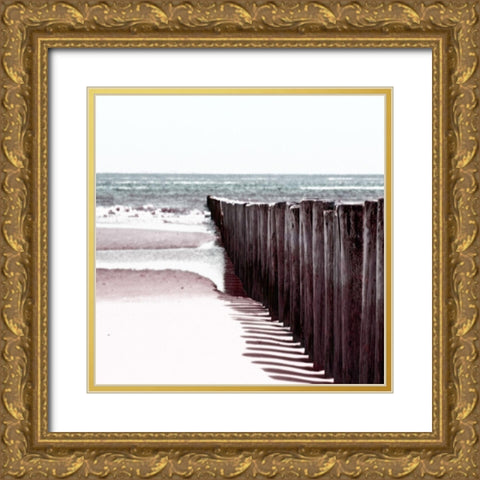 Summer Gold Ornate Wood Framed Art Print with Double Matting by Lewis, Sheldon