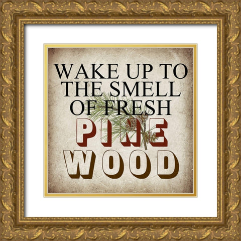 Pine Wood Gold Ornate Wood Framed Art Print with Double Matting by Lewis, Sheldon