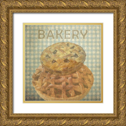 Bakery Gold Ornate Wood Framed Art Print with Double Matting by Lewis, Sheldon