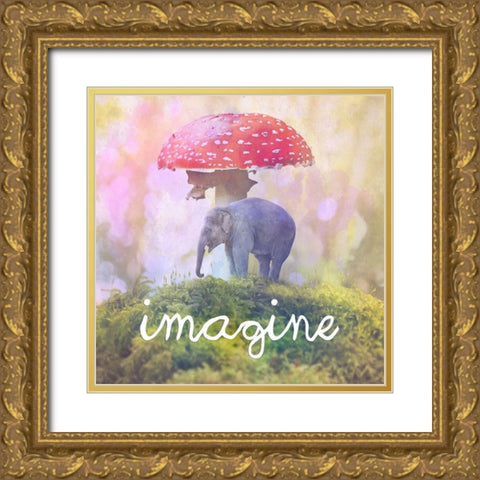Imagine Gold Ornate Wood Framed Art Print with Double Matting by Lewis, Sheldon